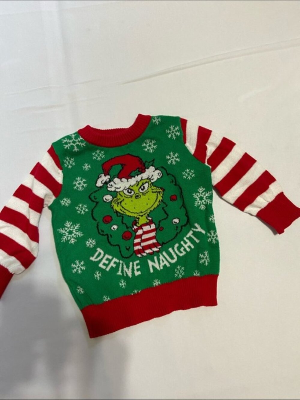 The Grinch Dr. Suess Infant Christmas Holiday Sweater Size 12 Months